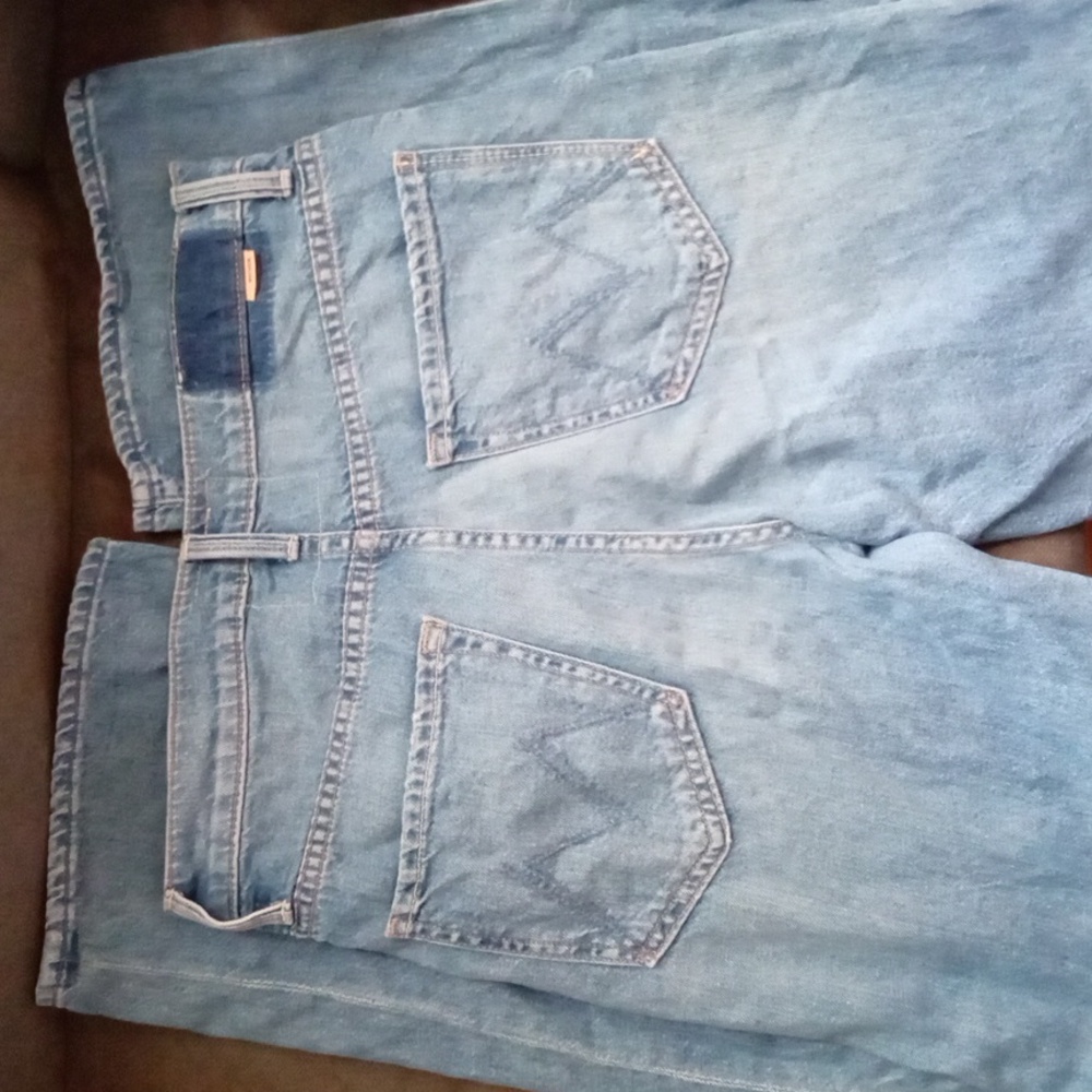 NWT Mother Denim The Dodger Sneak Wide Leg Blue Jeans 27 Tomorrow Never Knows - Picture 16 of 16